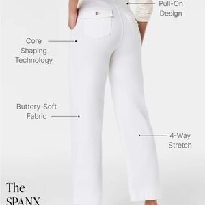 SPANX Women's Straight Leg White Pants
